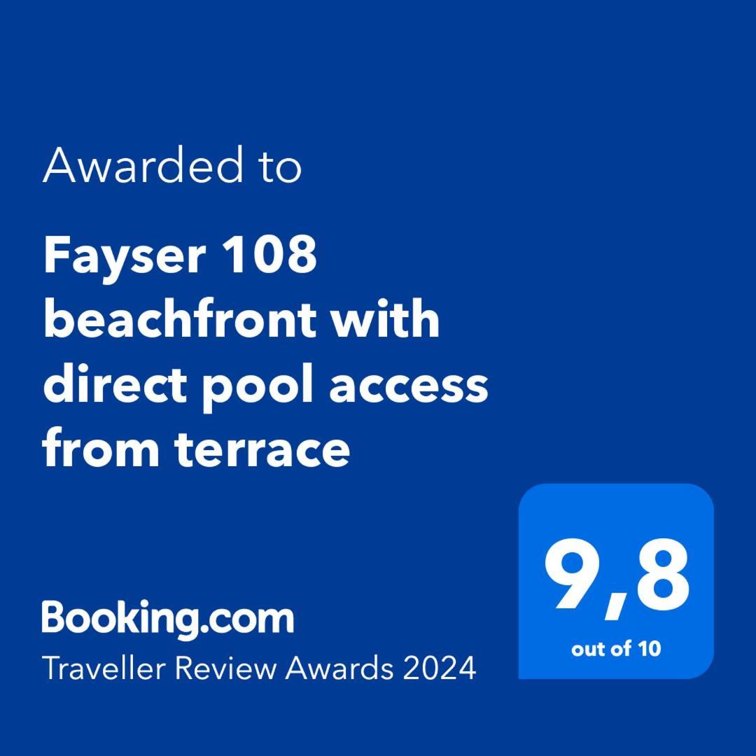 Fayser 108 Beachfront With Direct Pool Access From Terrace Arona  Bagian luar foto